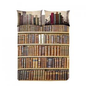 BOOKS Parure copripiumino matrimoniale