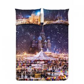 NATALE A MOSCA Parure copripiumino matrimoniale