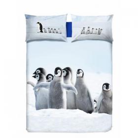 PINGUINI Parure copripiumino matrimoniale